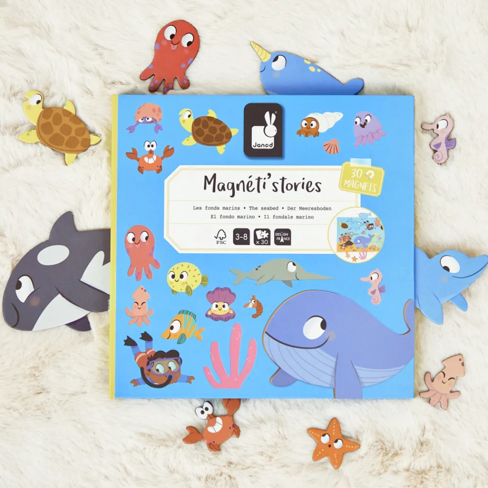 Janod Jeux Éducatifs Maternelle|Jeux Éducatifs Magnétiques*Magnéti'stories les Fonds Marins