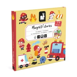 Janod Jeux Éducatifs Maternelle|Jeux Éducatifs Magnétiques*Magnéti'stories les Pompiers