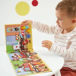 Janod Jeux Éducatifs Maternelle|Jeux Éducatifs Magnétiques*Magnéti'stories les Pompiers
