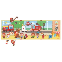 Janod Jeux Éducatifs Maternelle|Jeux Éducatifs Magnétiques*Magnéti'stories les Pompiers