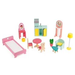 Janod Maison De Poupées|Accessoires Poupons, Poupées & Ménage*Maison de poupées Happy Day (bois)