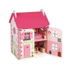 Janod Maison De Poupées|Accessoires Poupons, Poupées & Ménage*Maison de poupées Mademoiselle (bois)