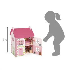 Janod Maison De Poupées|Accessoires Poupons, Poupées & Ménage*Maison de poupées Mademoiselle (bois)