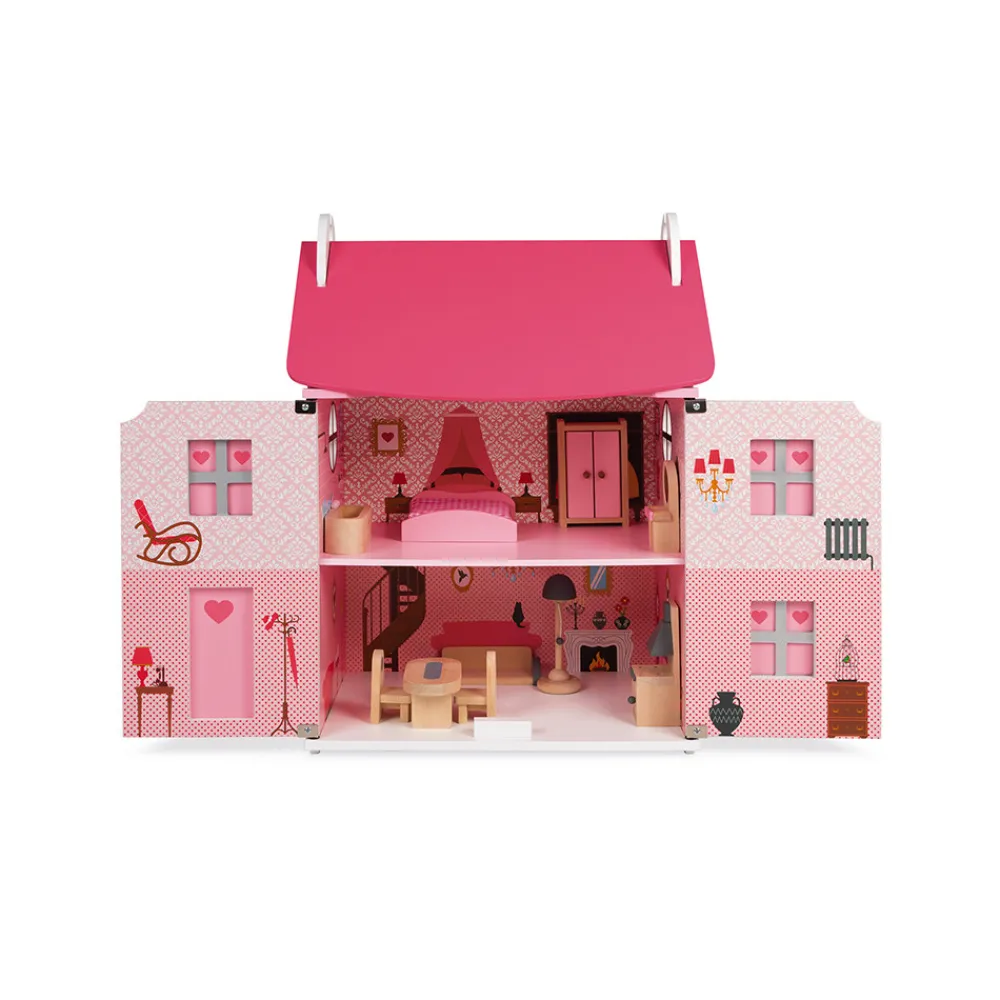 Janod Maison De Poupées|Accessoires Poupons, Poupées & Ménage*Maison de poupées Mademoiselle (bois)