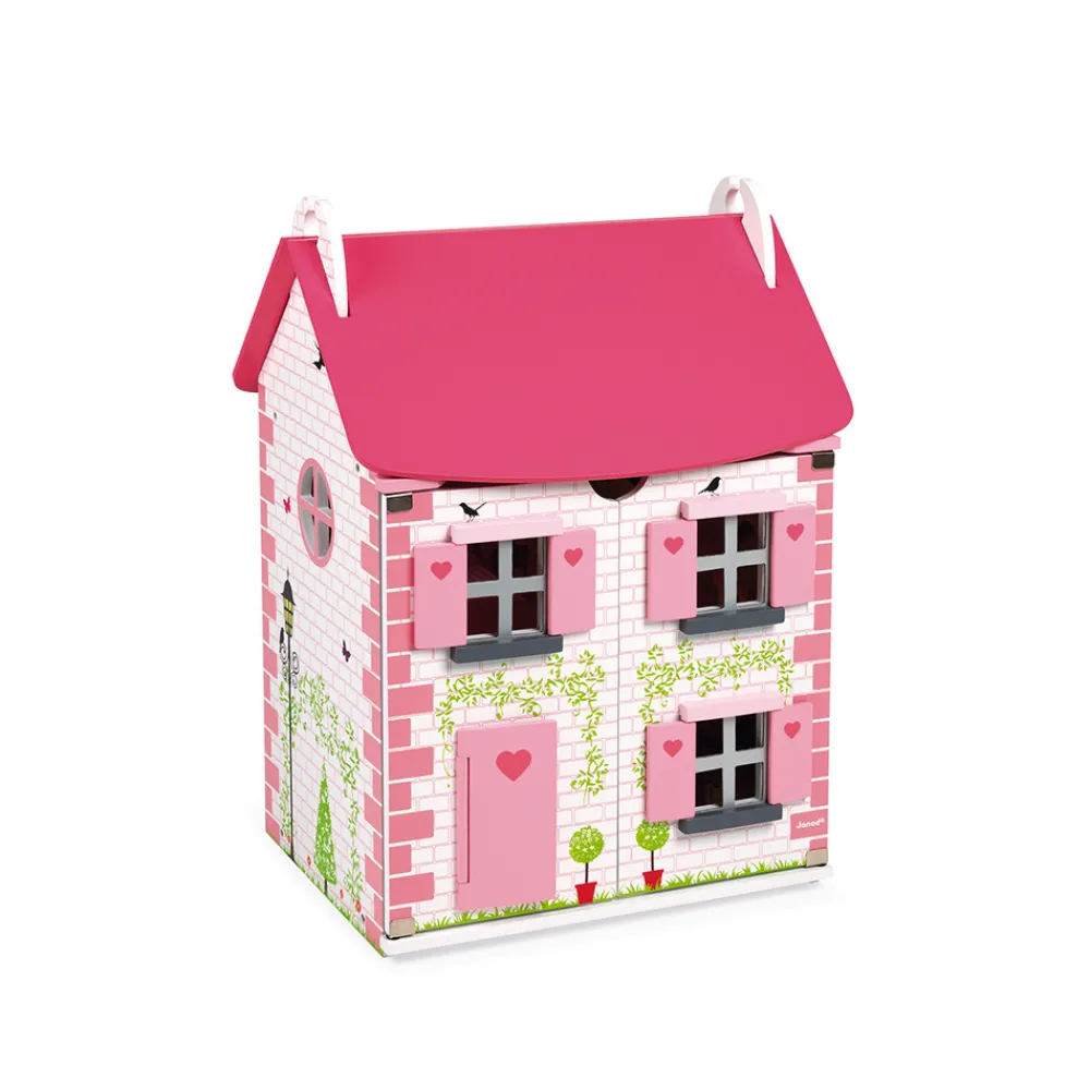 Janod Maison De Poupées|Accessoires Poupons, Poupées & Ménage*Maison de poupées Mademoiselle (bois)