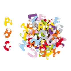 Janod Tableaux, Ardoises & Magnets*Mallette 52 lettres magnétiques Splash (bois)