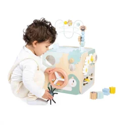 Janod Bouliers, Loopings & Panneaux D'Activités|Cubes & Pyramides*Maxi Cube Multi-activités Sweet Cocoon