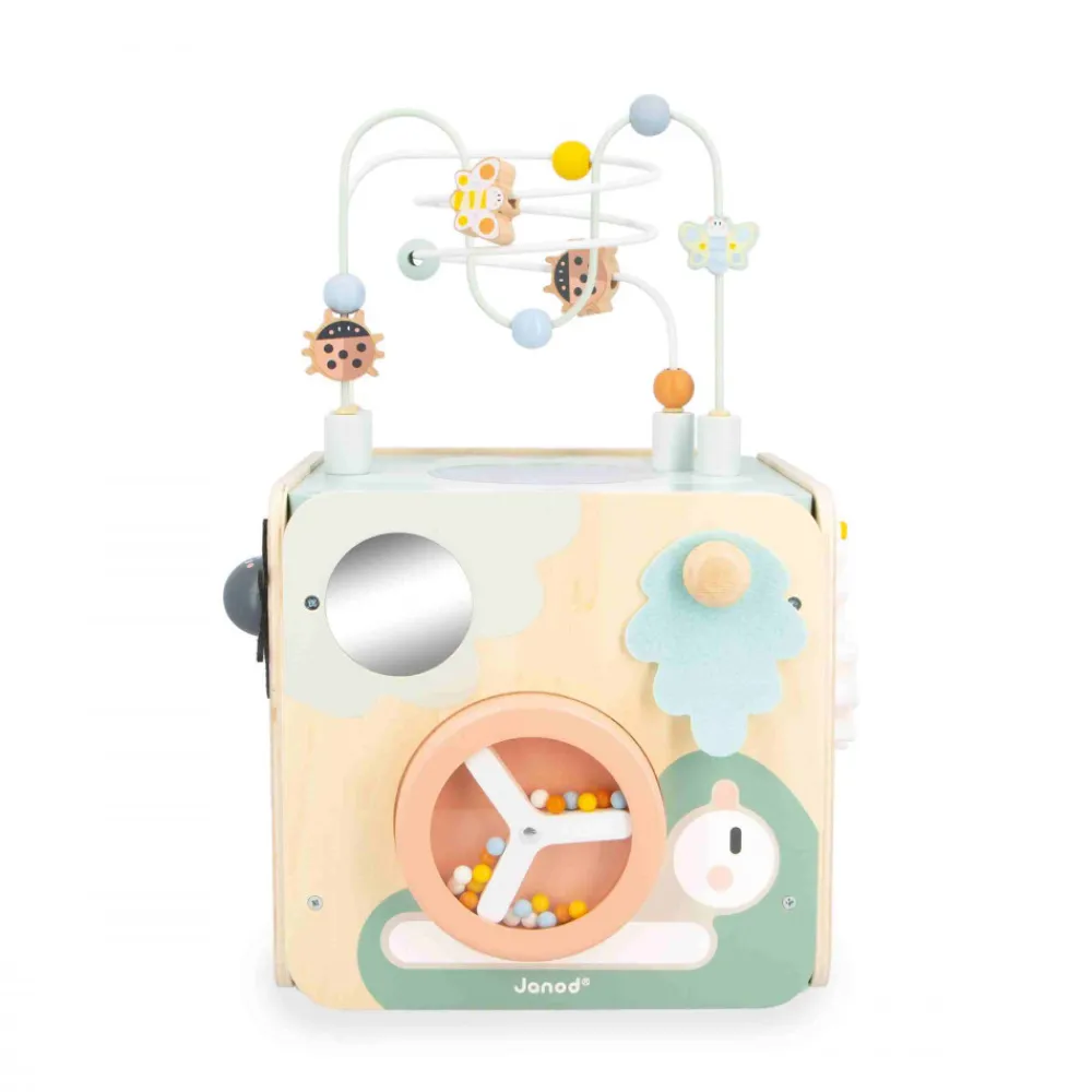 Janod Bouliers, Loopings & Panneaux D'Activités|Cubes & Pyramides*Maxi Cube Multi-activités Sweet Cocoon