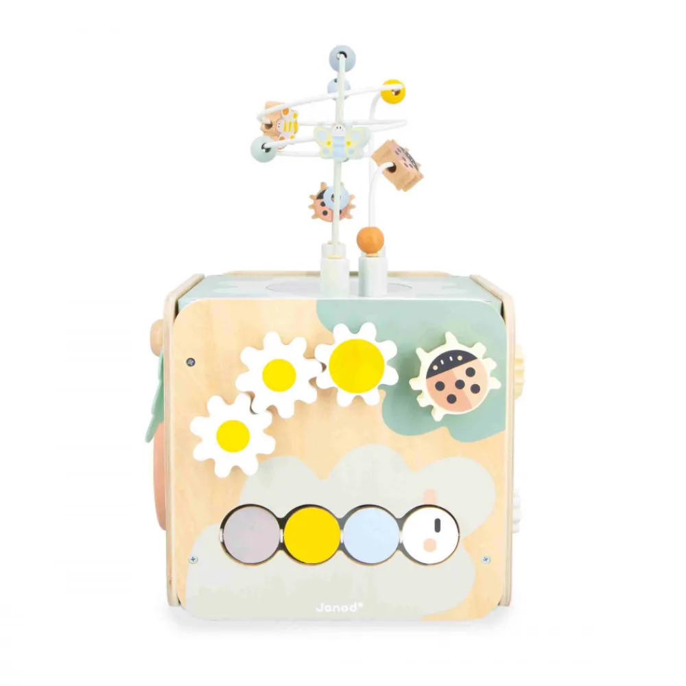 Janod Bouliers, Loopings & Panneaux D'Activités|Cubes & Pyramides*Maxi Cube Multi-activités Sweet Cocoon