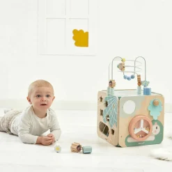 Janod Bouliers, Loopings & Panneaux D'Activités|Cubes & Pyramides*Maxi Cube Multi-activités Sweet Cocoon
