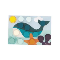 Janod Formes & Couleurs|Manipulation & Encastrement*Mes Premières Mosaïques en Bois