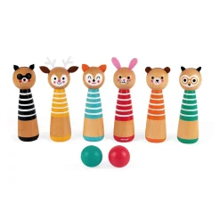 Janod Sports & Activités D'Extérieur*Mes premières quilles Happy Garden (bois)