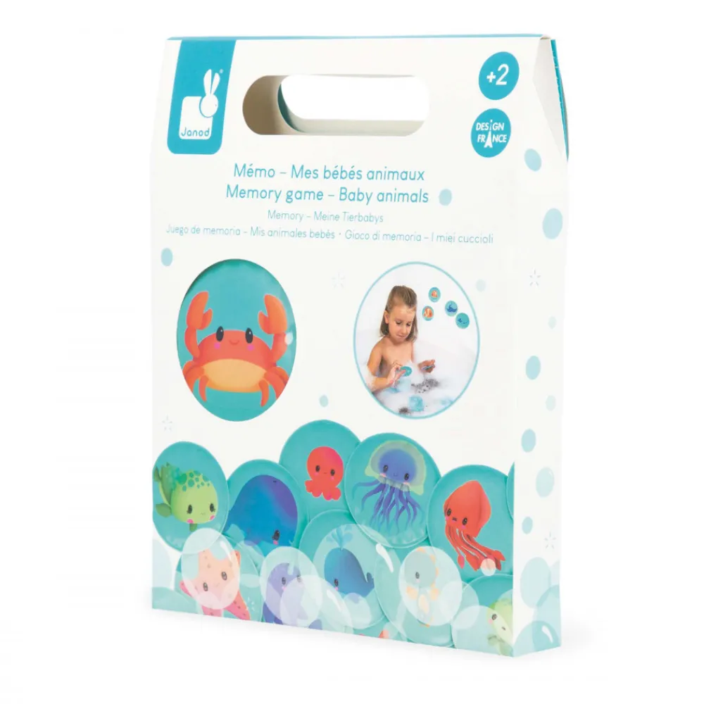 Janod Puzzles & Jeux De Mémo Pour Le Bain*Mémo de Bain Mes Bébés Animaux