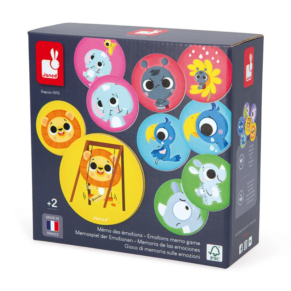 Janod Jeux De Mémoire & D'Associations|Jeux Éducatifs Maternelle*Mémo des Émotions
