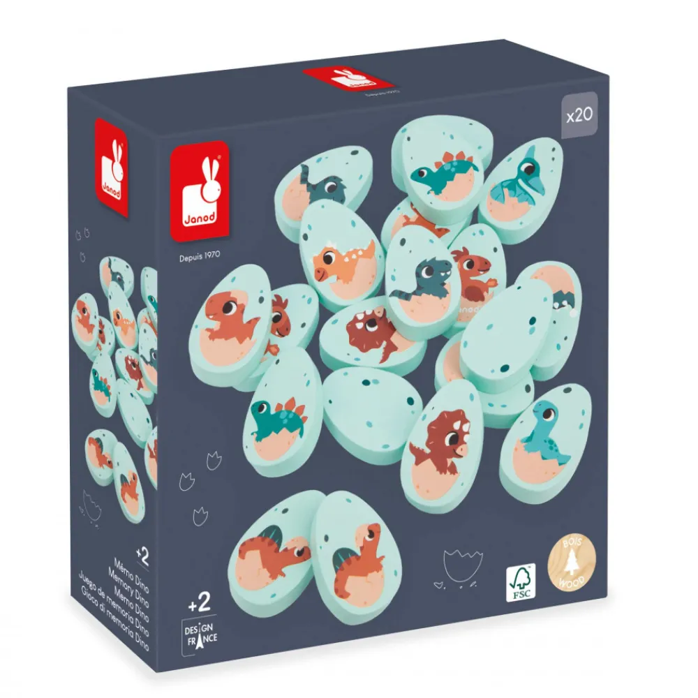 Janod Jeux De Mémoire & D'Associations|Jeux Éducatifs Maternelle*Mémo Dino