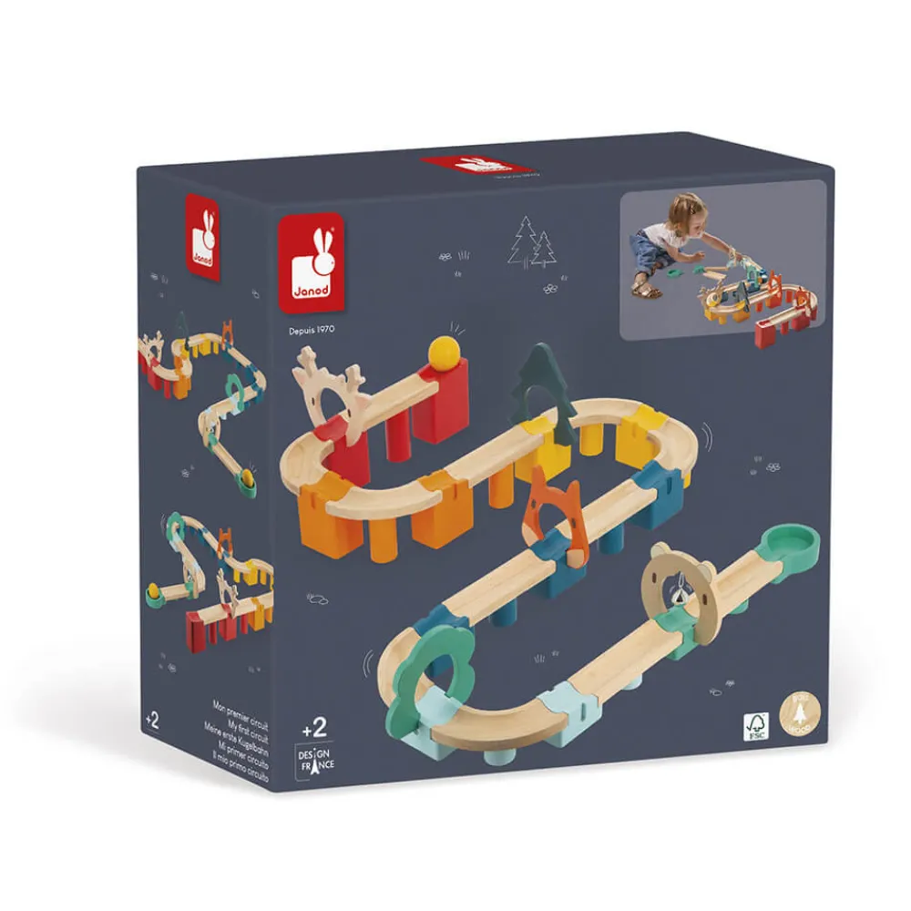 Janod Billes & Toupies|Trains & Véhicules*Mon Premier Circuit en Bois