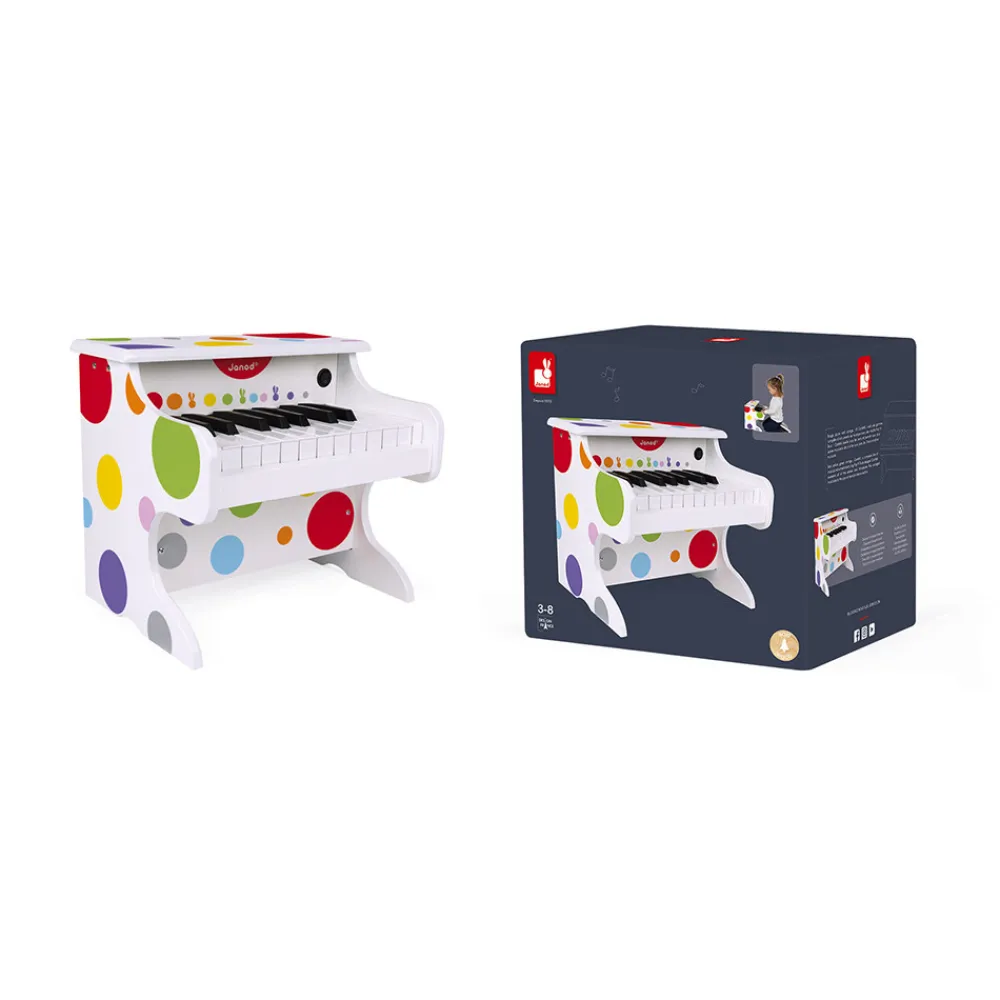 Janod Jouets Musicaux*Mon premier piano électronique (bois)