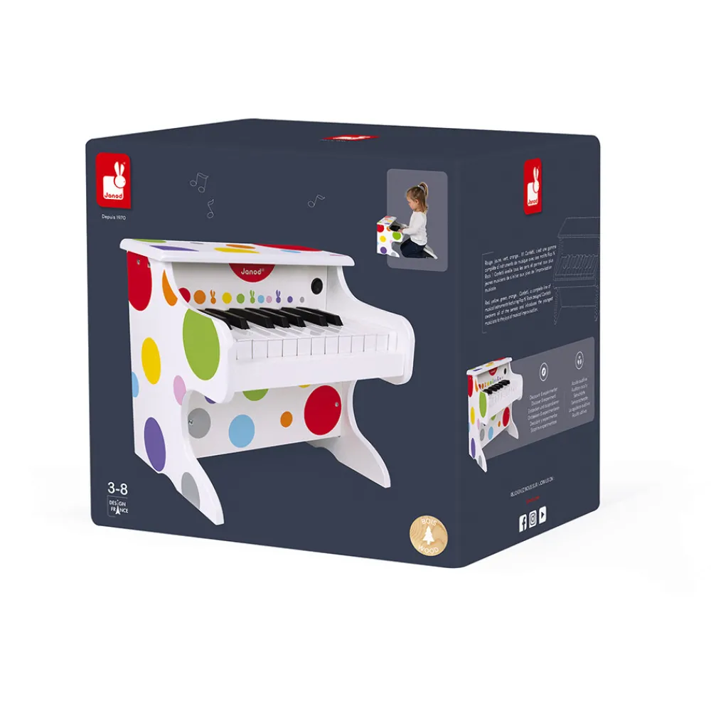 Janod Jouets Musicaux*Mon premier piano électronique (bois)