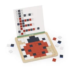Janod Jeux Éducatifs Primaire|Jeux Éducatifs Maternelle*Mosaïque Symétrie et Codage