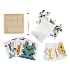 Janod Jeux Éducatifs Primaire|Jeux Éducatifs Maternelle*Mosaïque Symétrie et Codage