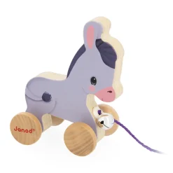 Janod Tracteurs & Animaux De La Ferme|Jouets À Promener & À Pousser*Âne à Promener Ferme