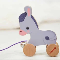 Janod Tracteurs & Animaux De La Ferme|Jouets À Promener & À Pousser*Âne à Promener Ferme