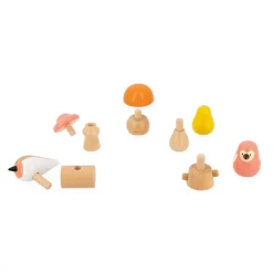 Janod Manipulation & Encastrement*Oiseaux et Champignons à visser - Partenariat WWF®