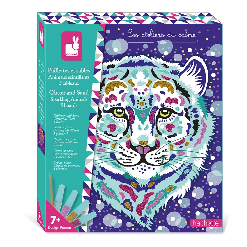 Janod Sable, Paillettes, Dorure & Strass|Collection "Les Ateliers Du Calme"*Paillettes & Sables Animaux Scintillants
