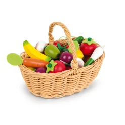 Janod Cuisines, Dinettes & Marchandes*Panier de 24 Fruits Et Légumes