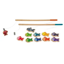 Janod Jeux De Pêche À La Ligne|Jouets Magnétiques*Pêche à La Ligne (bois)