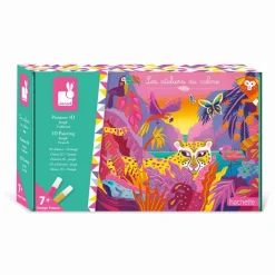 Janod Peinture Par Numéro & Coloriage|Collection "Les Ateliers Du Calme"*Peinture 3D Jungle