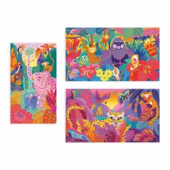 Janod Peinture Par Numéro & Coloriage|Collection "Les Ateliers Du Calme"*Peinture 3D Jungle