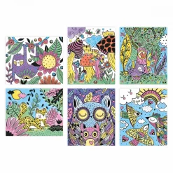 Janod Peinture Par Numéro & Coloriage|Collection "Les Ateliers Déco"*Peinture Magique Bonne nuit