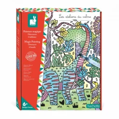 Janod Peinture Par Numéro & Coloriage|Collection "Les Ateliers Du Calme"*Peinture Magique Dinosaures
