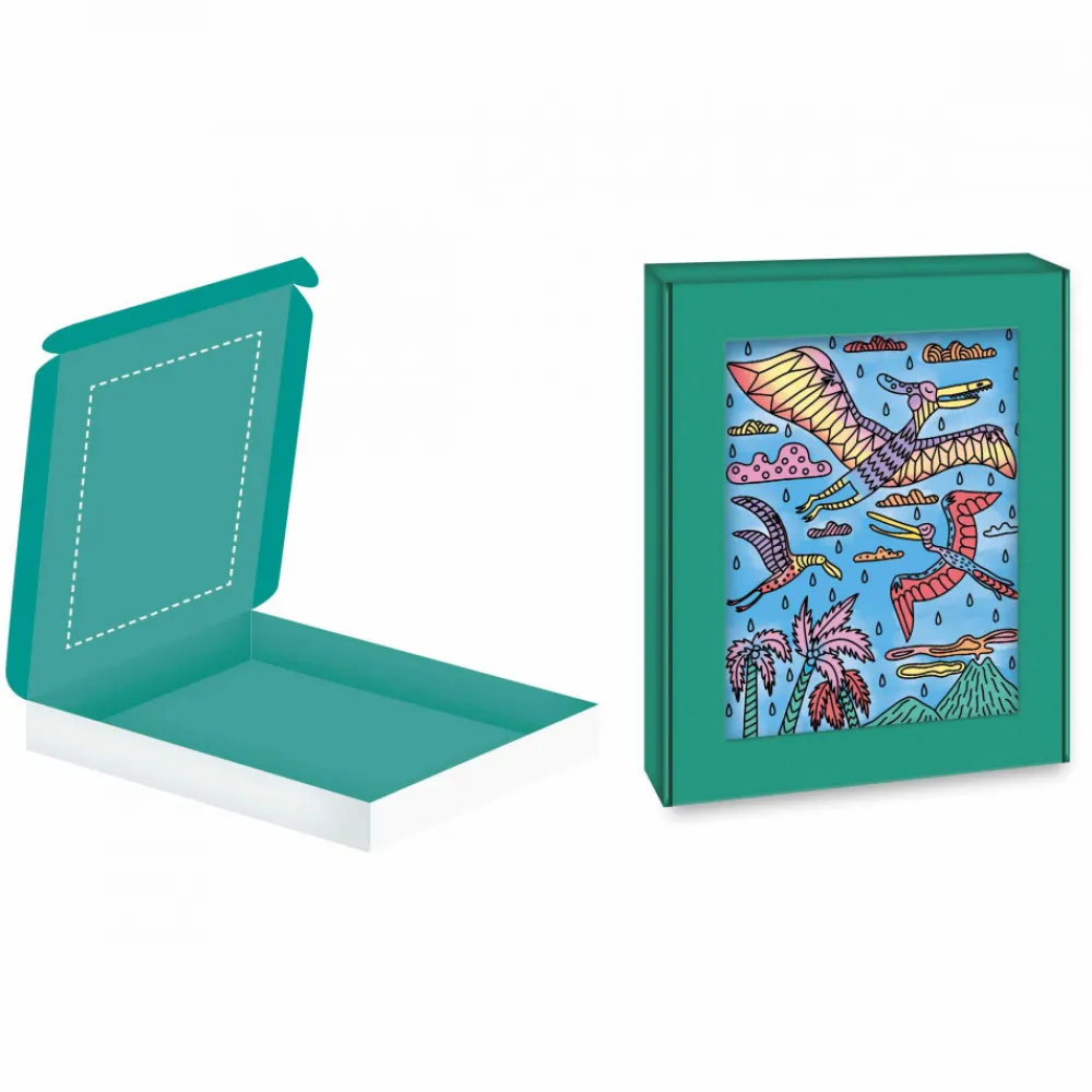 Janod Peinture Par Numéro & Coloriage|Collection "Les Ateliers Du Calme"*Peinture Magique Dinosaures