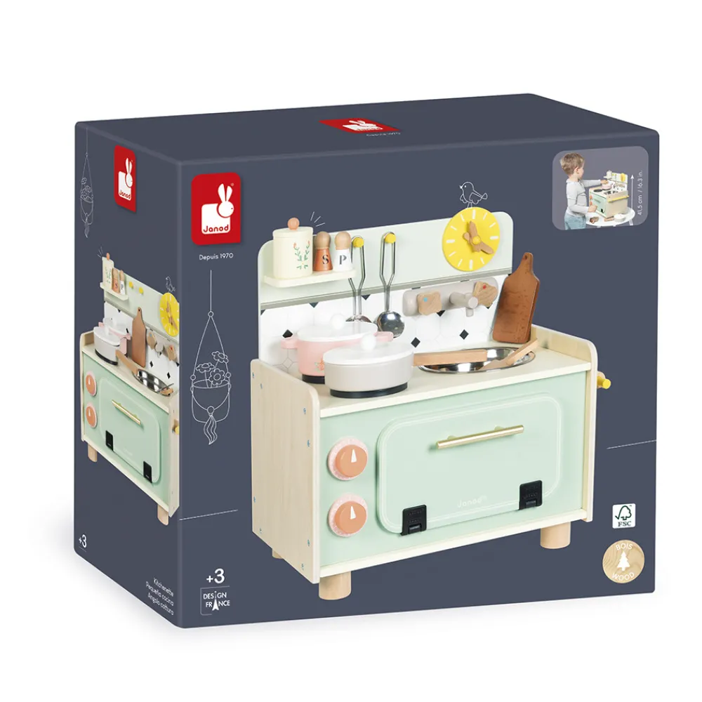 Janod Cuisines, Dinettes & Marchandes*Petite Cuisine en bois Mamie Soleil