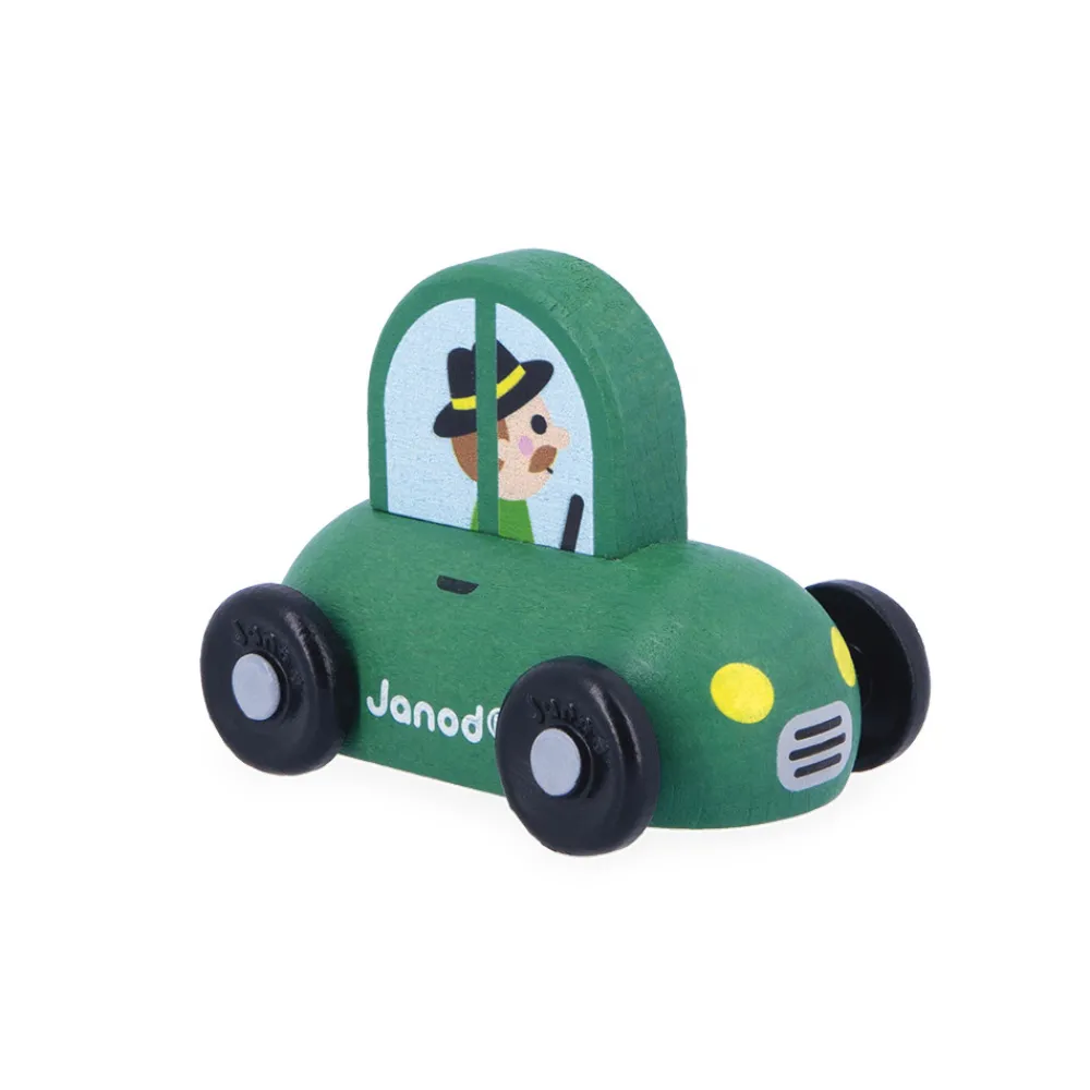 Janod Véhicules, Garages & Voitures|Trains & Véhicules*Petite voiture en bois Campagne - Cross Roads