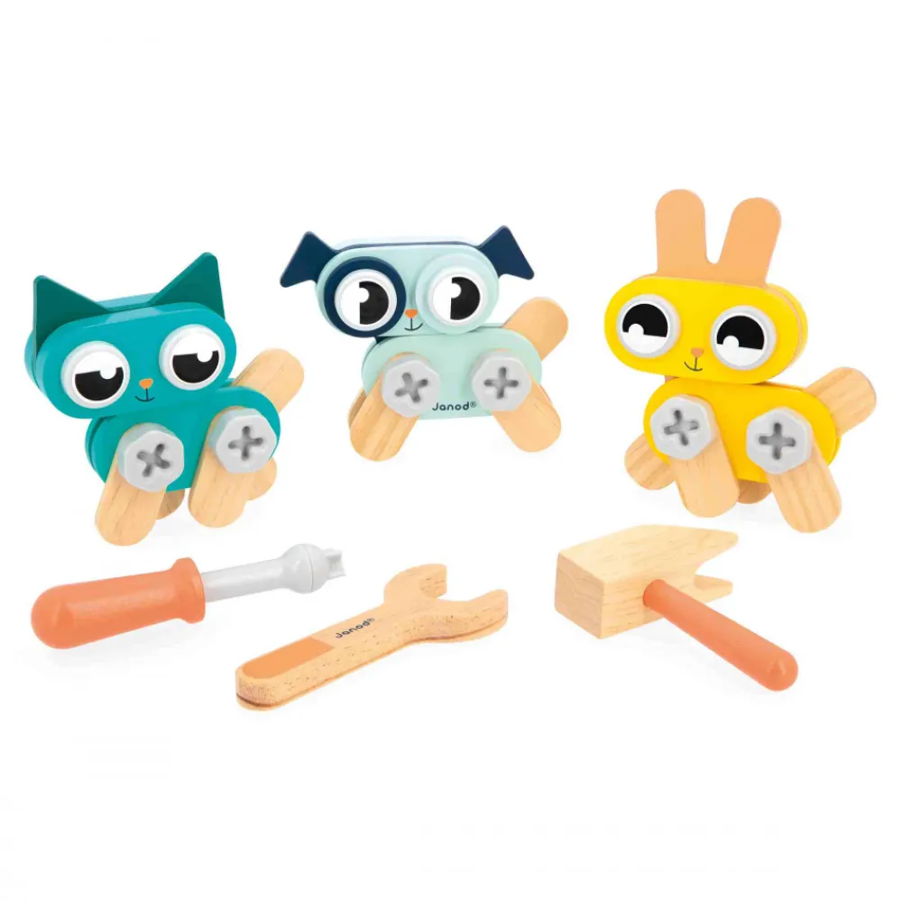 Janod Jeux De Construction*Petits Animaux à Bricoler Brico'Kids
