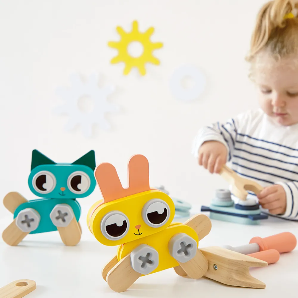 Janod Jeux De Construction*Petits Animaux à Bricoler Brico'Kids