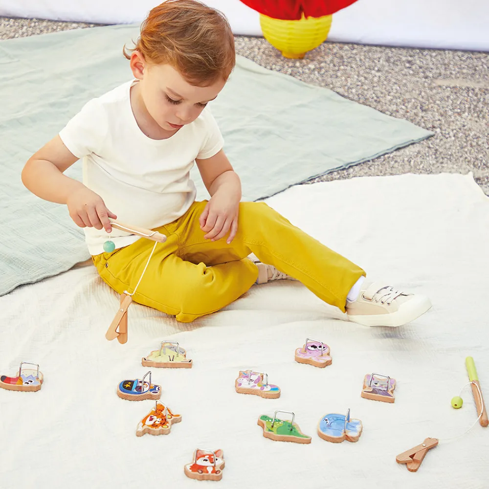 Janod Jeux De Pêche À La Ligne*Pinces à la Ligne Applepop