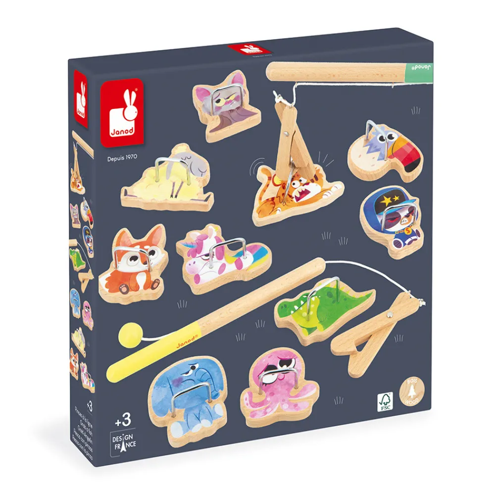 Janod Jeux De Pêche À La Ligne*Pinces à la Ligne Applepop