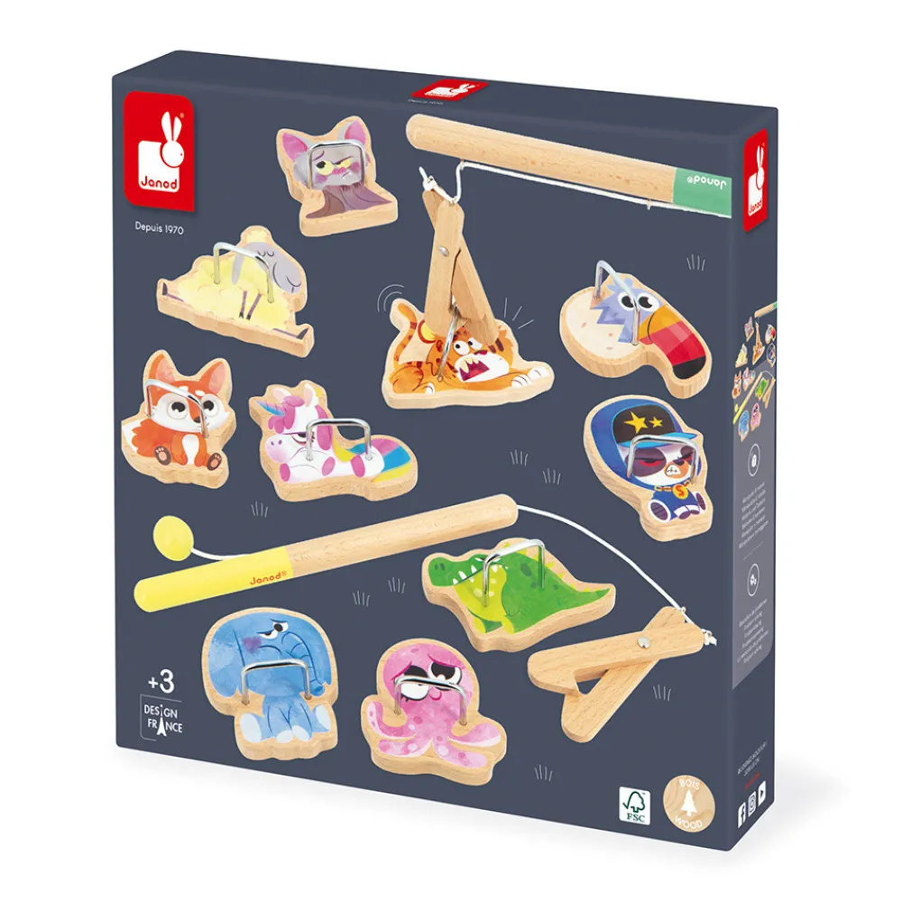 Janod Jeux De Pêche À La Ligne*Pinces à la Ligne Applepop