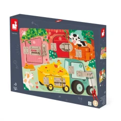 Janod Jeux Éducatifs Maternelle|Jeux Éducatifs Chiffres & Lettres*Planche à Cadenas La Ferme