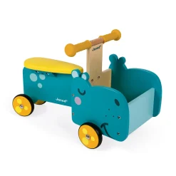 Janod Jouets À Bascule, Porteurs & Chariots*Porteur Hippo (bois)