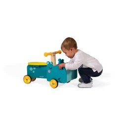 Janod Jouets À Bascule, Porteurs & Chariots*Porteur Hippo (bois)