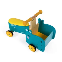 Janod Jouets À Bascule, Porteurs & Chariots*Porteur Hippo (bois)