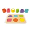 Janod Puzzles En Bois Premier Âge|Formes & Couleurs*Puzzle 6 cubes sensoriels I wood (bois)