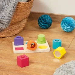 Janod Puzzles En Bois Premier Âge|Formes & Couleurs*Puzzle 6 cubes sensoriels I wood (bois)
