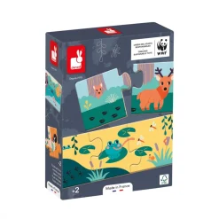 Janod Jeux Éducatifs Maternelle|Jeux Éducatifs Science & Géographie*Puzzle Animaux Les Empreintes - Partenariat WWF®
