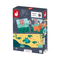 Janod Jeux Éducatifs Maternelle|Jeux Éducatifs Science & Géographie*Puzzle Animaux Les Empreintes - Partenariat WWF®